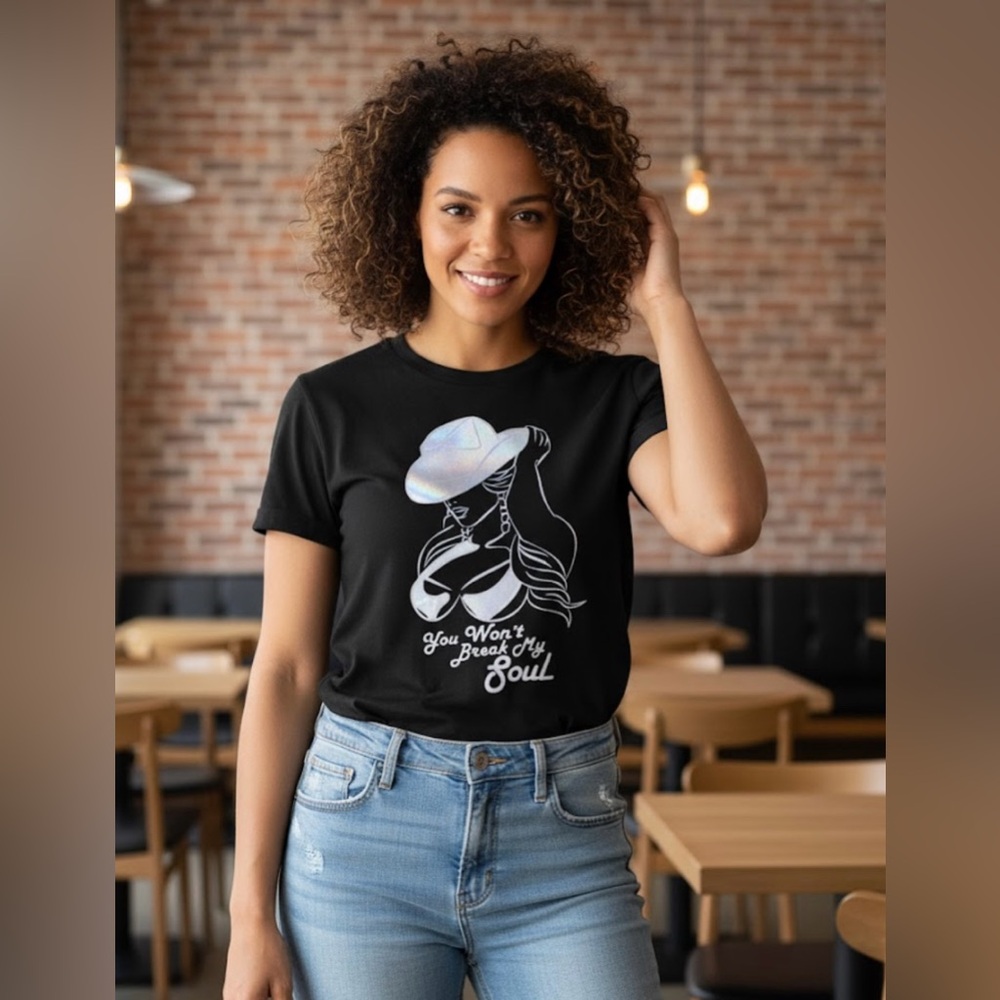 Beyonce T-Shirt with Holographic Design